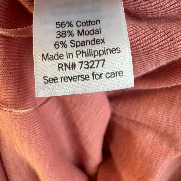 LC Lauren Conrad Pink Ruffle Long Sleeve Top Women’s XL - Picture 5 of 5